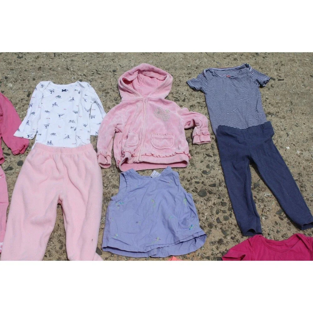 Lot of 18 pcs Baby Girl Clothing 18M, 18-24M Outfits Overalls CUTE FALL Wardrobe